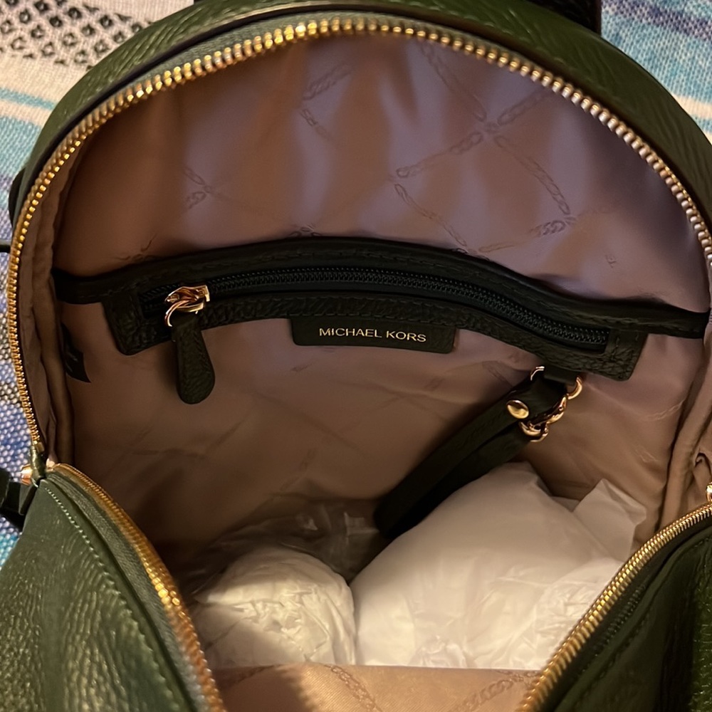 Michael Kors Medium Color-Block Logo Backpack - Picture 5 of 6